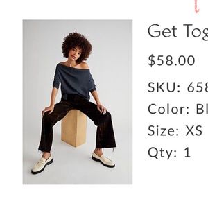 FREE PEOPLE get together long sleeve t